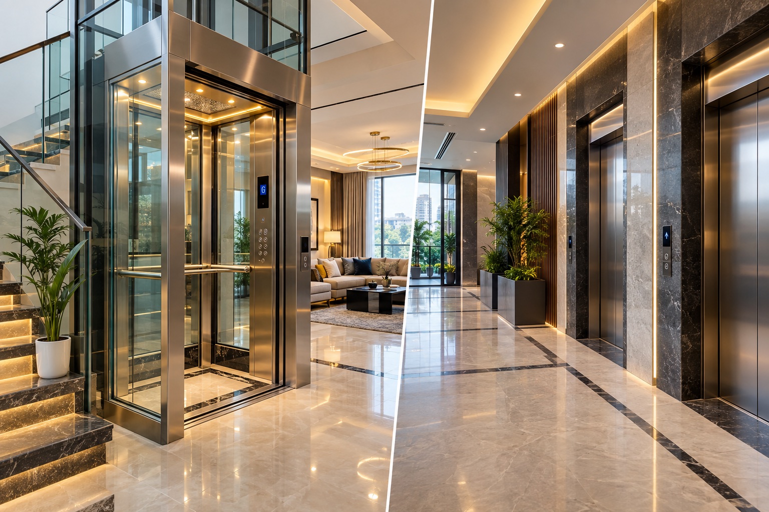 Modern SMJ elevator interior